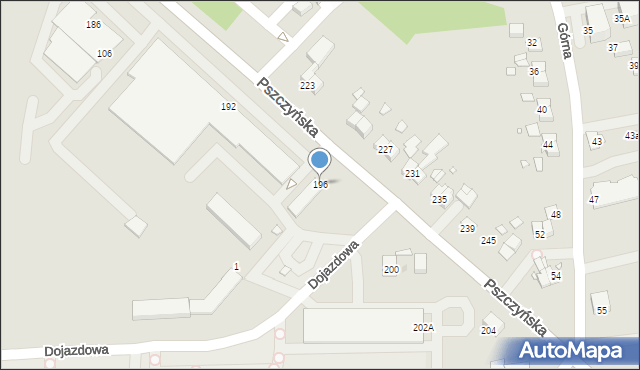 Gliwice, Pszczyńska, 196, mapa Gliwic