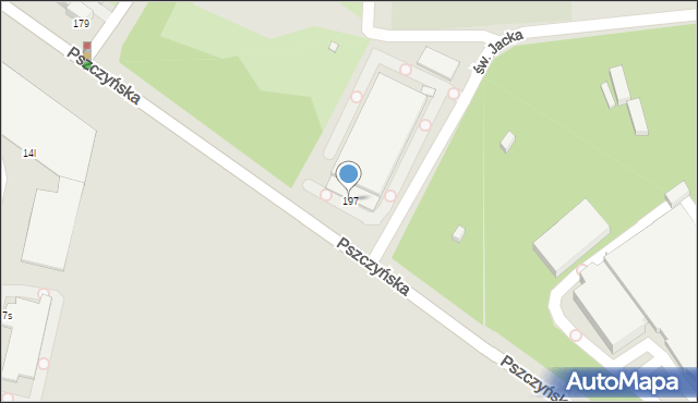 Gliwice, Pszczyńska, 197, mapa Gliwic