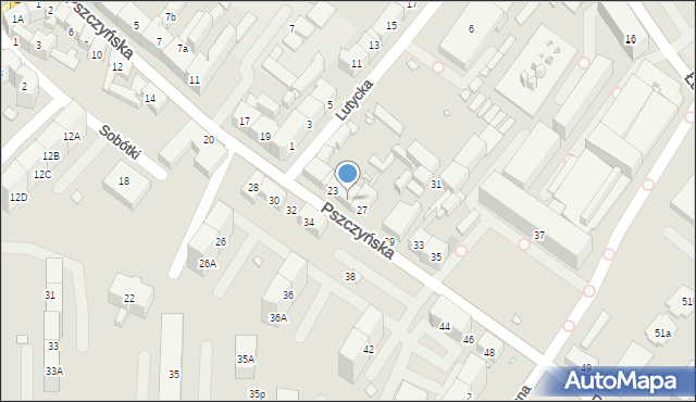 Gliwice, Pszczyńska, 25, mapa Gliwic