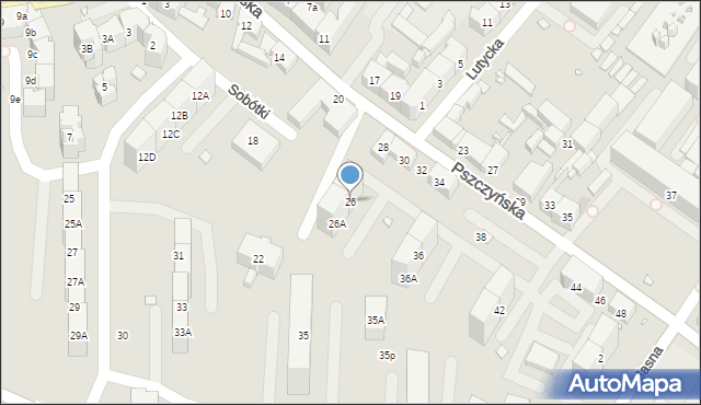 Gliwice, Pszczyńska, 26, mapa Gliwic