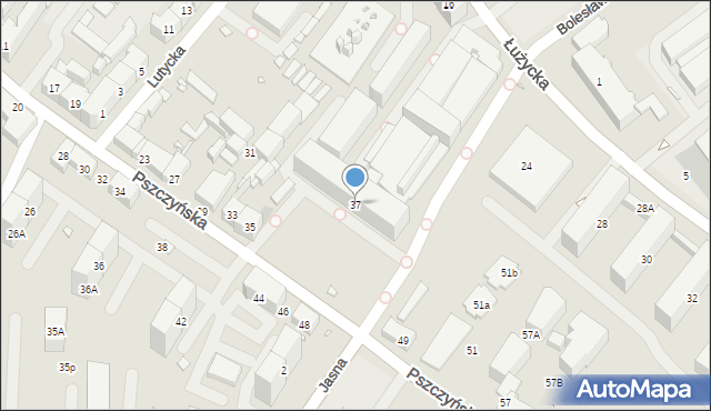 Gliwice, Pszczyńska, 37, mapa Gliwic