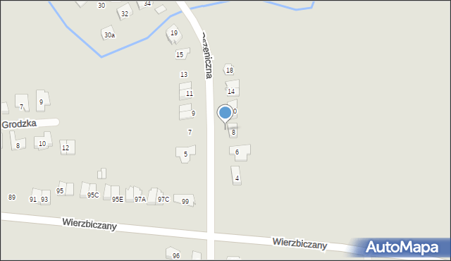 Gniezno, Pszeniczna, 3, mapa Gniezna