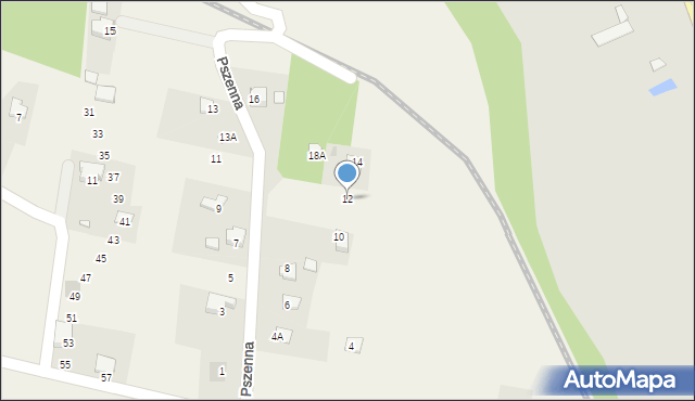 Goleszów, Pszenna, 12, mapa Goleszów