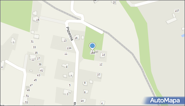 Goleszów, Pszenna, 18A, mapa Goleszów