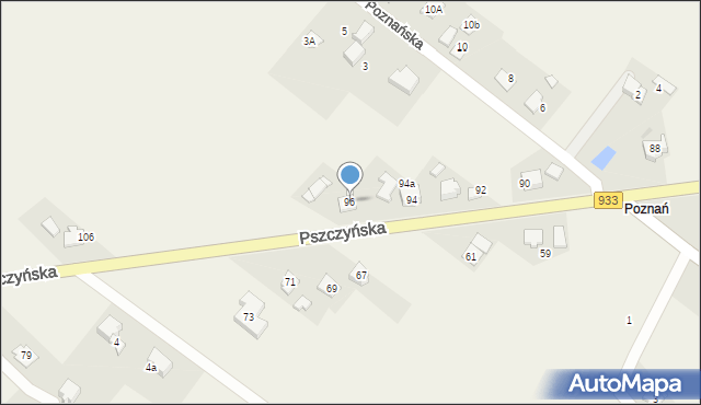 Góra, Pszczyńska, 96, mapa Góra