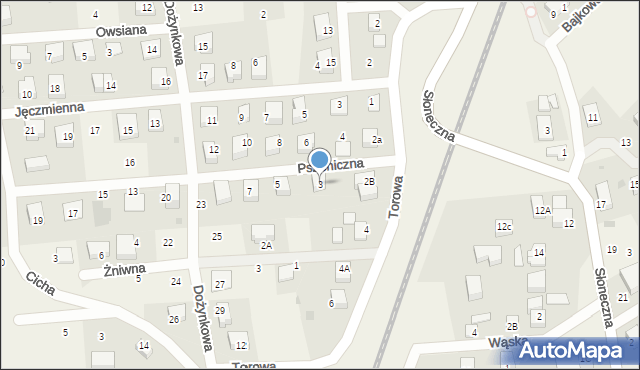 Gościcino, Pszeniczna, 3, mapa Gościcino