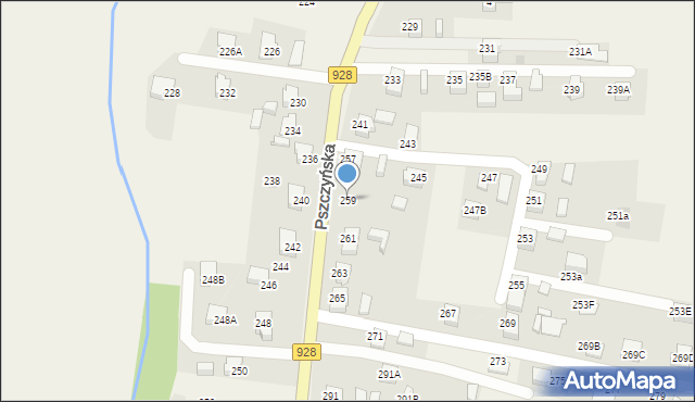 Gostyń, Pszczyńska, 259, mapa Gostyń