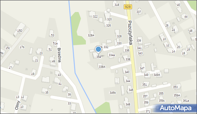 Gostyń, Pszczyńska, 334, mapa Gostyń