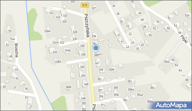 Gostyń, Pszczyńska, 345, mapa Gostyń
