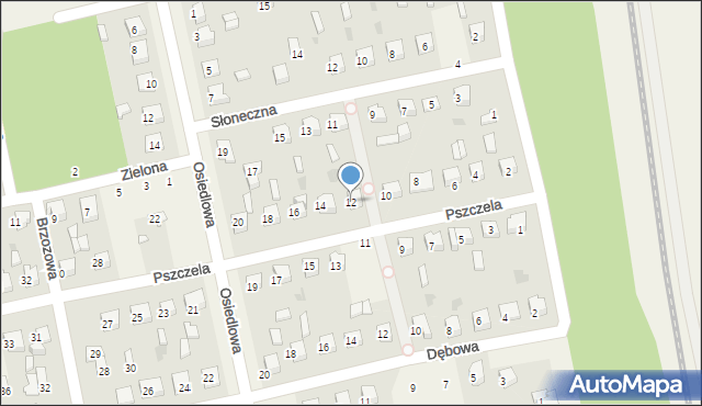 Gozdowo, Pszczela, 12, mapa Gozdowo