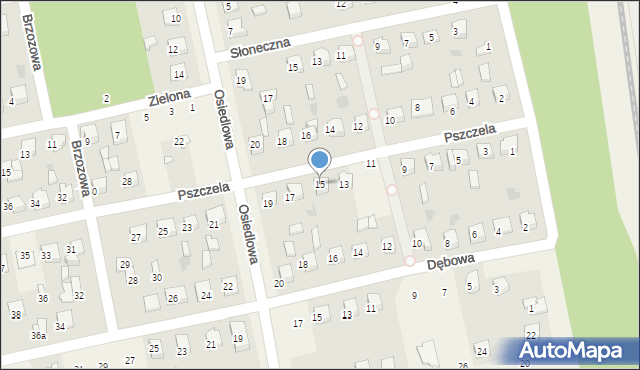 Gozdowo, Pszczela, 15, mapa Gozdowo
