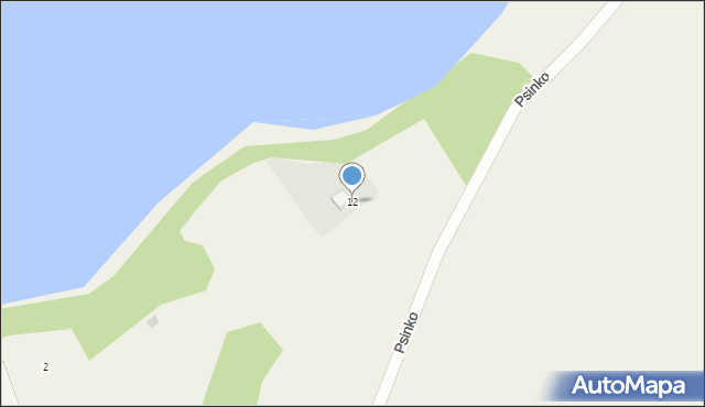 Grabówko, Psinko, 12, mapa Grabówko