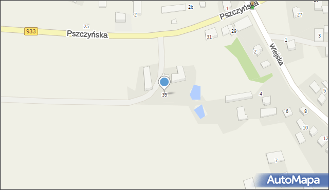 Grzawa, Pszczyńska, 35, mapa Grzawa