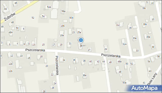 Jankowice, Pszczelarska, 25, mapa Jankowice