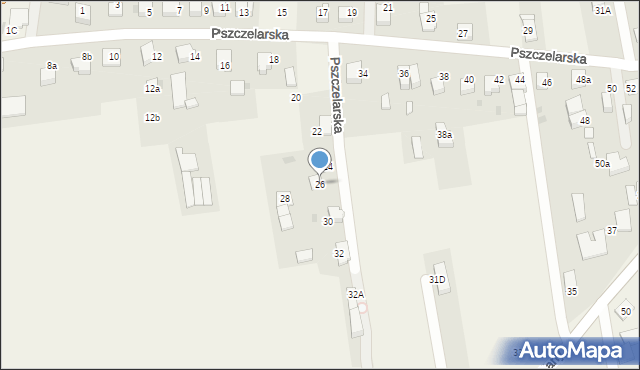 Jankowice, Pszczelarska, 26, mapa Jankowice