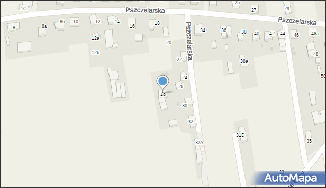 Jankowice, Pszczelarska, 28, mapa Jankowice