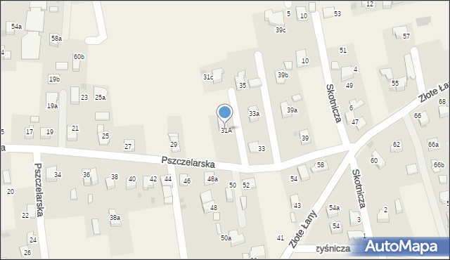 Jankowice, Pszczelarska, 31A, mapa Jankowice