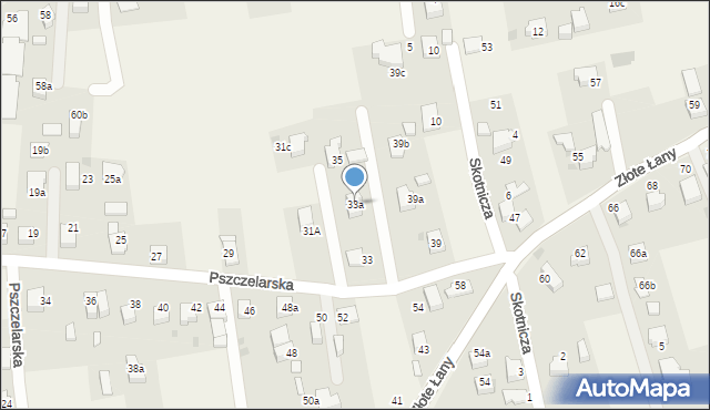 Jankowice, Pszczelarska, 33a, mapa Jankowice