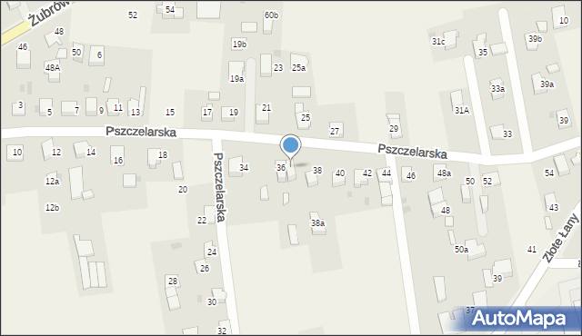 Jankowice, Pszczelarska, 36a, mapa Jankowice