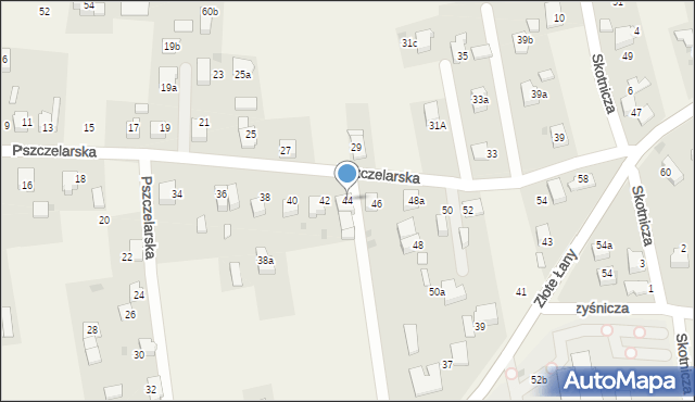 Jankowice, Pszczelarska, 44, mapa Jankowice