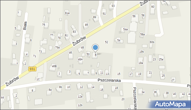 Jankowice, Pszczelarska, 6, mapa Jankowice