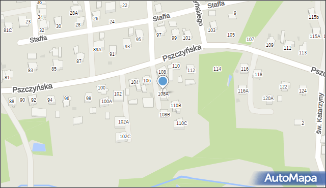 Jastrzębie-Zdrój, Pszczyńska, 108A, mapa Jastrzębie-Zdrój