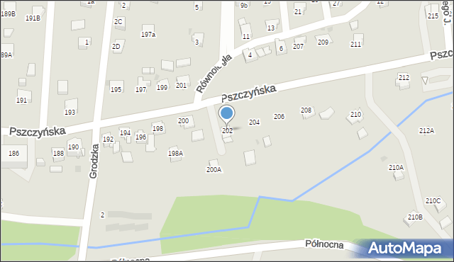 Jastrzębie-Zdrój, Pszczyńska, 202, mapa Jastrzębie-Zdrój