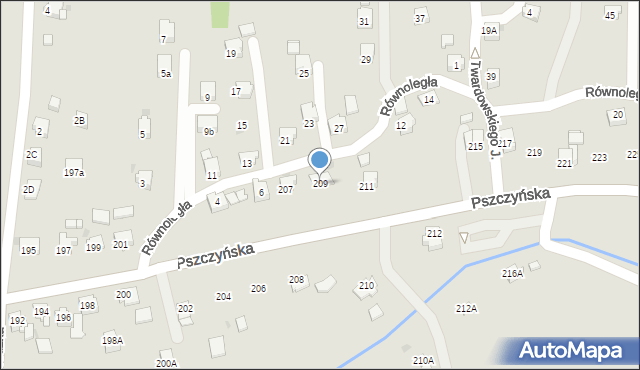 Jastrzębie-Zdrój, Pszczyńska, 209, mapa Jastrzębie-Zdrój