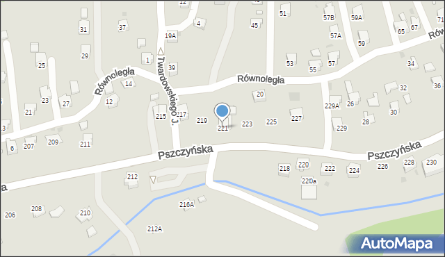 Jastrzębie-Zdrój, Pszczyńska, 221, mapa Jastrzębie-Zdrój