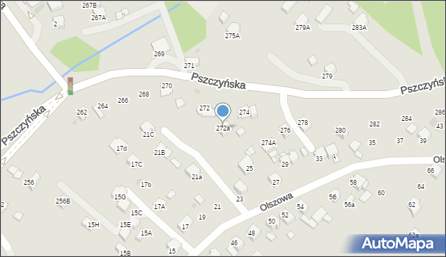 Jastrzębie-Zdrój, Pszczyńska, 272a, mapa Jastrzębie-Zdrój