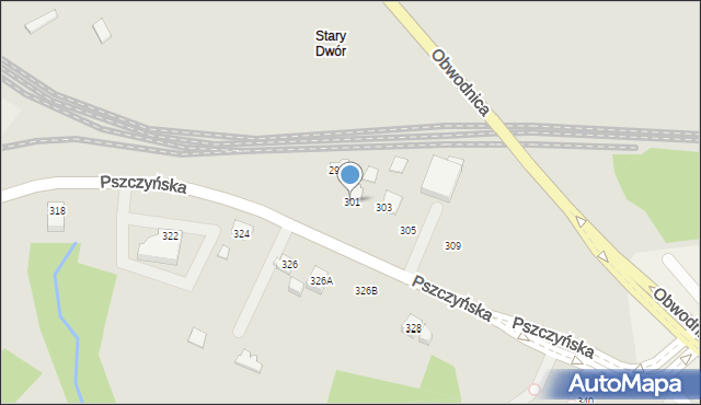 Jastrzębie-Zdrój, Pszczyńska, 301, mapa Jastrzębie-Zdrój