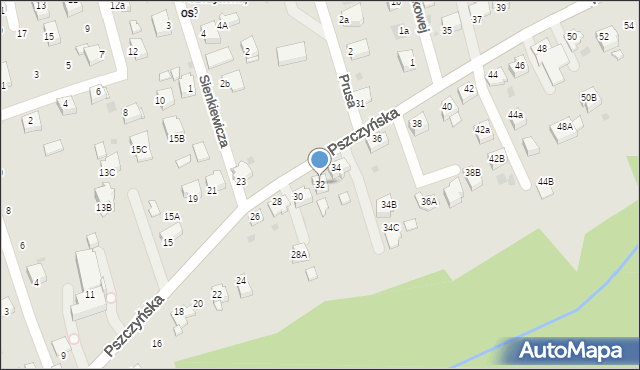 Jastrzębie-Zdrój, Pszczyńska, 32, mapa Jastrzębie-Zdrój