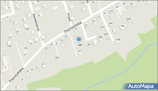 Jastrzębie-Zdrój, Pszczyńska, 34B, mapa Jastrzębie-Zdrój