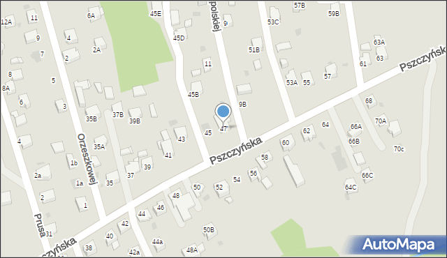 Jastrzębie-Zdrój, Pszczyńska, 47, mapa Jastrzębie-Zdrój