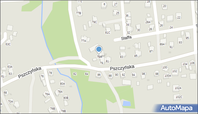 Jastrzębie-Zdrój, Pszczyńska, 79A, mapa Jastrzębie-Zdrój