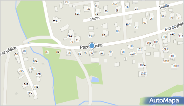 Jastrzębie-Zdrój, Pszczyńska, 92, mapa Jastrzębie-Zdrój