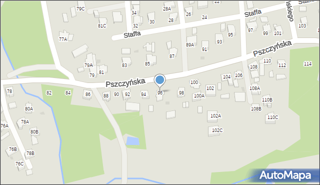 Jastrzębie-Zdrój, Pszczyńska, 96, mapa Jastrzębie-Zdrój