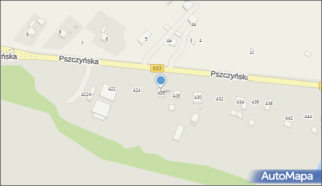 Jastrzębie-Zdrój, Pszczyńska, 426, mapa Jastrzębie-Zdrój