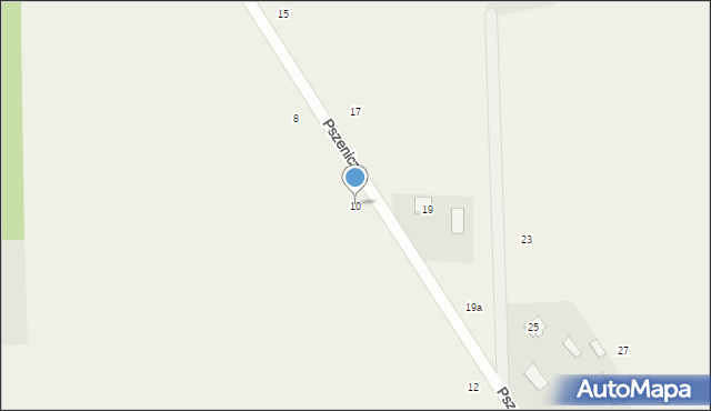 Jastrzębnik, Pszeniczna, 10, mapa Jastrzębnik