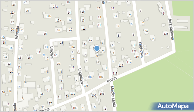 Katowice, Pszenna, 5, mapa Katowic