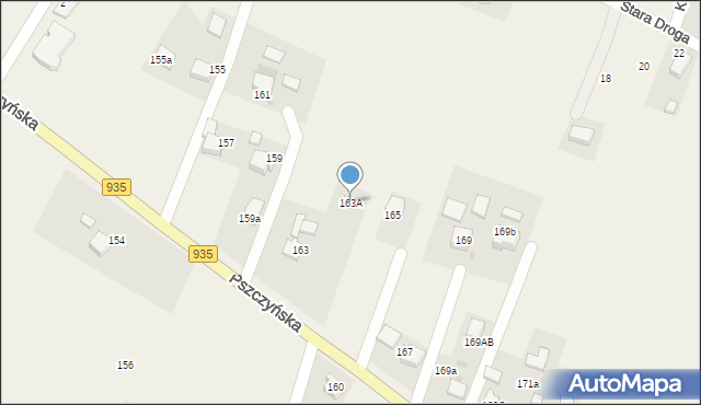 Kobielice, Pszczyńska, 163A, mapa Kobielice