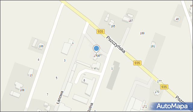 Kobielice, Pszczyńska, 170A, mapa Kobielice