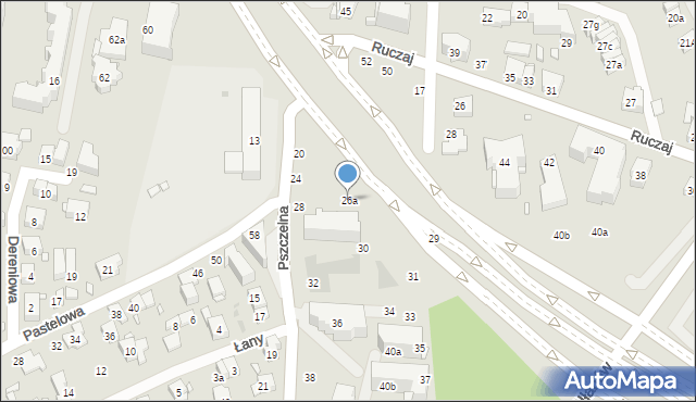 Kraków, Pszczelna, 26a, mapa Krakowa