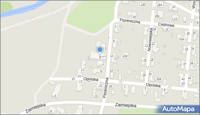 Legnica, Pszeniczna, 5, mapa Legnicy