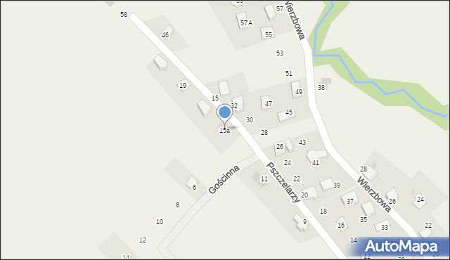 Łodygowice, Pszczelarzy, 15a, mapa Łodygowice