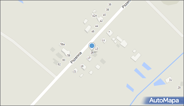 Międzyrzec Podlaski, Pszenna, 15, mapa Międzyrzec Podlaski