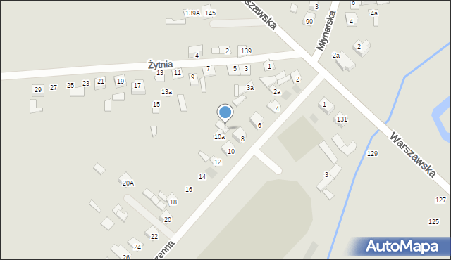 Międzyrzec Podlaski, Pszenna, 8A, mapa Międzyrzec Podlaski