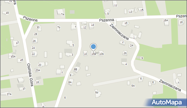 Myszków, Pszenna, 10a, mapa Myszków