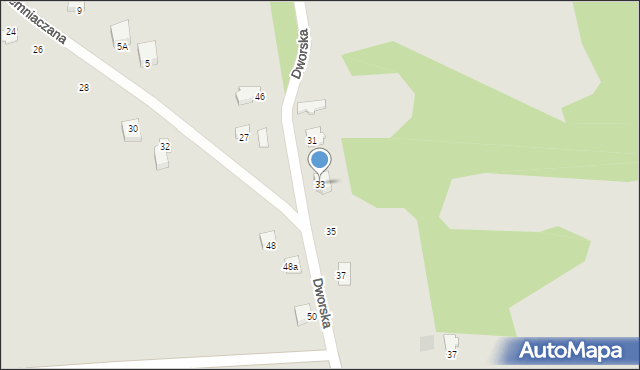 Myszków, Pszenna, 33, mapa Myszków