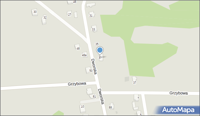 Myszków, Pszenna, 37, mapa Myszków